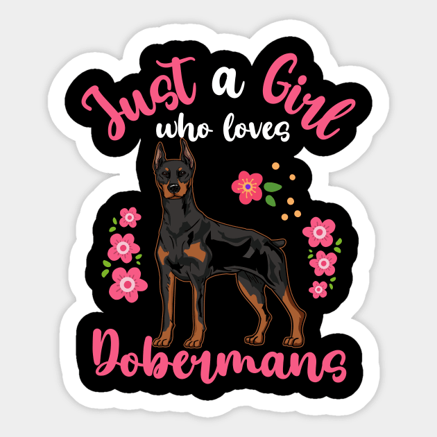 Doberman Dog Doberman Lover Sticker by CreativeGiftShop